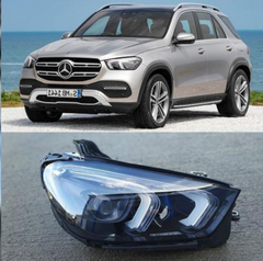 Headlight Headlamp Left A1679066706 & Right A1679066806 (Without Blaster) Compatible With MERCEDES-BENZ GLE (W167) (2020-2022)