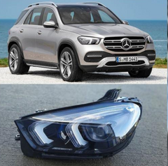 Headlight Headlamp Left A1679066706 & Right A1679066806 (Without Blaster) Compatible With MERCEDES-BENZ GLE (W167) (2020-2022)