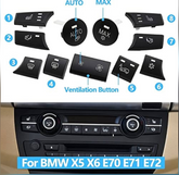 Ac Button (Set of 11) 64119310450 Compatible with BMW X5 (E70) & X6 (E71, E72)