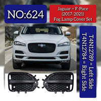 Fog Lamp Cover Set Left T4N12789 & Right T4N12784 Compatible With Jaguar F-pace (2017-2021) Tag No.624