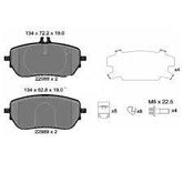 Front Brake Pad 2298801 0004205103 Compatible With MERCEDES-BENZ A-CLASS Saloon (V177) GLA (H247)