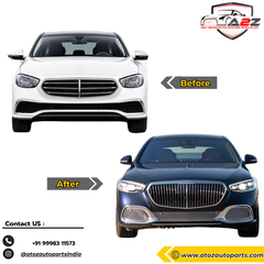Front Bumper Kit Compatible With Mercedes Benz S Class W223 (2021-2025) Upgrade To Maybach MHB S680 (Shipping Cost Not Included In Price)