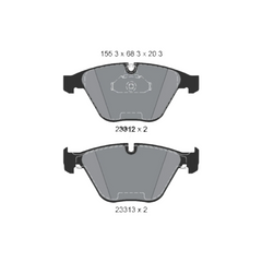 Front Brake Pad 34116764540 34112339270 2331211 P06054 Compatible With BMW 5 Series E60 & 7 E65 E66 E67