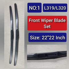 Front Wiper Blade Set (22"22 Inch) Compatible with Land Rover Range Rover Sport L320 & DISCOVERY L319 Tag-WBF-01