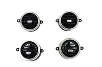 Front Black Air Conditioner Back Ac Vent Grille Outlet Tab Clip Slider Repair Kit 1648302154 & 1648302354 & 1648302454Compatible With MERCEDES-BENZ GL-CLASS W164 & ML-CLASS W164 (Set Of 4)