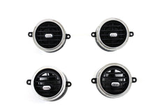 Front Black Air Conditioner Back Ac Vent Grille Outlet Tab Clip Slider Repair Kit 1648302154 & 1648302354 & 1648302454Compatible With MERCEDES-BENZ GL-CLASS W164 & ML-CLASS W164 (Set Of 4)