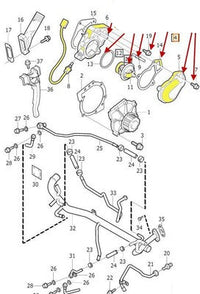 Thermostat Housing Coolant Pump 31338532 Compatible With VOLVO XC90/S80 Tag No.135