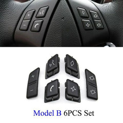 Steering Wheel Button Keys Model A 61316959893 Model B 61316959894 Compatible with BMW X1 E84 2010-2016 BMW & 3 SERIES E90 2006-2012