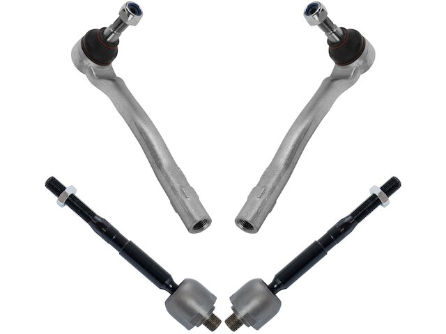 Front Steering Tie Rod End Head Assembly (Rack End 1644600005 & Tie Rod End Left 1643301103 & Right 1643301203) Compatible With MERCEDES-BENZ GL-CLASS (X164) & M-CLASS (W164) & R-CLASS (W251, V251)