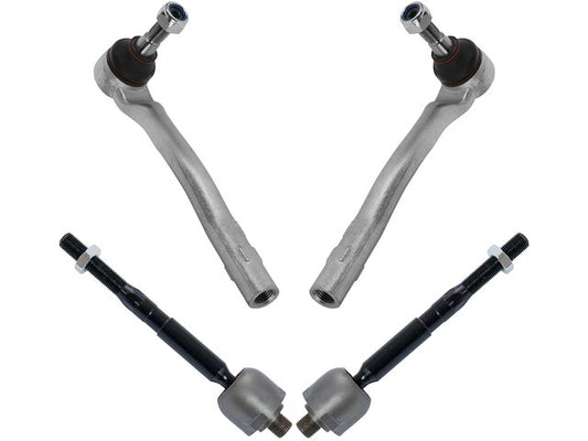 Front Steering Tie Rod End Head Assembly (Rack End 1644600005 & Tie Rod End Left 1643301103 & Right 1643301203) Compatible With MERCEDES-BENZ GL-CLASS (X164) & M-CLASS (W164) & R-CLASS (W251, V251)