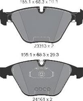 Front Brake Pad 2331303 P06081N 34112288870 Compatible With BMW 3 Series (E90) & 3 Convertible (E93) & Z4 Roadster (E89)