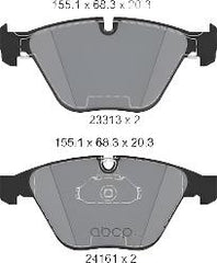 Front Brake Pad 2331303 P06081N 34112288870 Compatible With BMW 3 Series (E90) & 3 Convertible (E93) & Z4 Roadster (E89)
