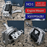 Engine Motor Mount Bracket 5Q0199262BJ Compatible With AUDI A3 Limousine (8VS, 8VM) | A3 / S3 & SKODA OCTAVIA III (5E3, NL3, NR3) Tag no.1