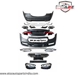 A To Z Compatible With Mercedes Benz E Class W213 (2016-2020) Το W213 Lci 2021+ Maybach Upgrade Facelift Conversion Body Kit Bumper Hood Headlight TaillighT (Shipping Cost Not Included In Price)
