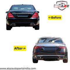 Complete Convertion Body Kit Compatible With Mercedes Benz S Class W221 (2006-2014) Upgrade Το Mercedes Benz S Class W223 2023+ Lci Maybach (Shipping Cost Not Included In Price)