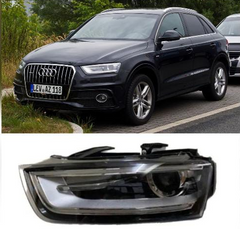 Headlight Headlamp Left 8UD941005 & Right 8UD941006 (With Blaster) Compatible With AUDI Q3 2010-2015