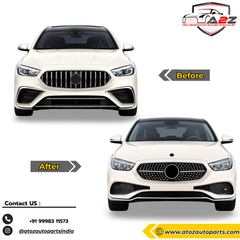 Front Bumper Kit Compatible With Mercedes Benz E Class W214 (2024) Upgrade To Mercedes Benz AMG 53 Style (Shipping Cost Not Included In Price)