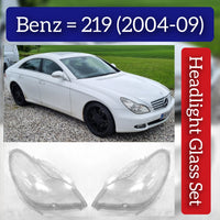 Front Headlight Glass Compatible With MERCEDES BENZ 219 (2004-2009)