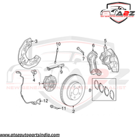 Front Left ABS Wheel Speed Sensor 2135403705 Compatible With Mersedes Benz W213