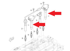 Ignition Coil 1213712219 For BMW 5 Series E60 & 3 Series E90 Tag-I-08