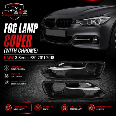 Fog Lamp Cover Left 51117300739 & Right 51117300740 Compatible With BMW 3 Series F30 2011-2018 Tag-FC-431