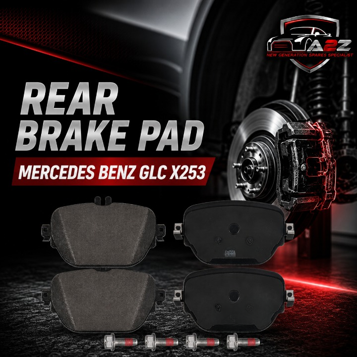 Rear Front Brake Pad Set 0004205702 Compatible With Mercedes Benz GLC X253