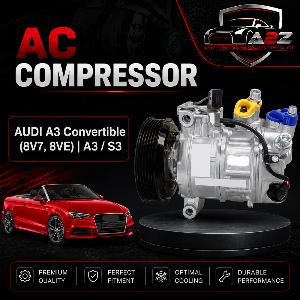 AC Compressor 5Q0820803D Compatible With AUDI A3 Convertible (8V7, 8VE) | A3 / S3