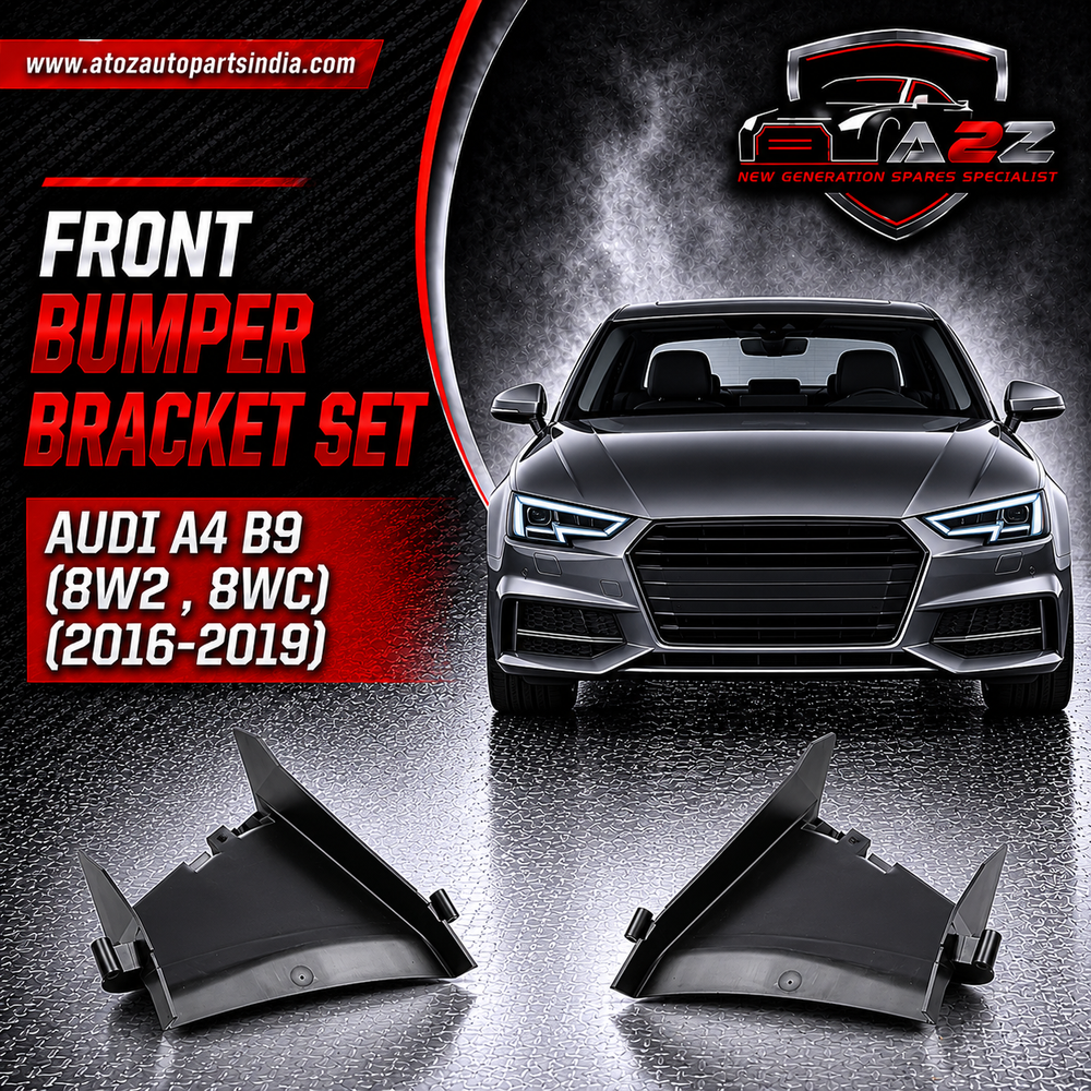 Front Bumper Bracket Left 8W0121763 & Right 8W0121764 Compatible With AUDI A4 B9 (8W2 , 8WC) (2016-2019) Tag No.25