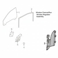 Front Right Power Window Regulator 4L0837462 Compatible with AUDI Q7 (4LB)