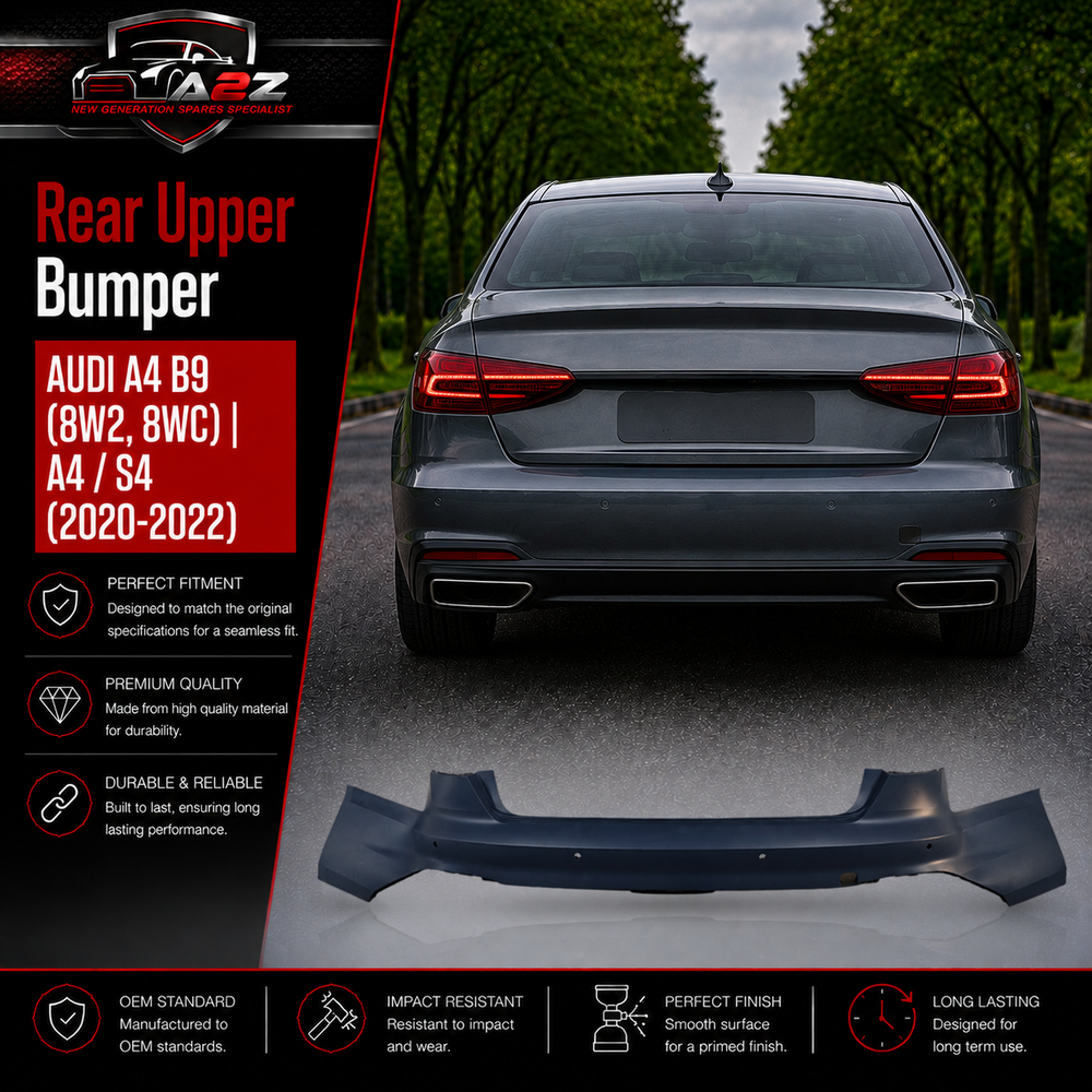 Rear Upper Bumper 8W0807067G 8WD807067G Compatible With AUDI A4 B9 (8W2, 8WC) | A4 / S4 (2020-2022) Tag No.220