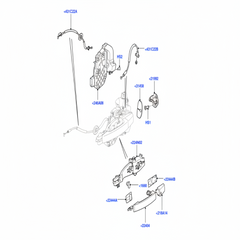 Rear Door Latch LR013890 Compatible With RANGE ROVER EVOQUE VAN (L538) & RANGE ROVER SPORT I (L320)(2005-17)