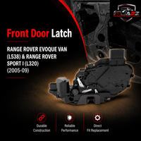 Front Door Latch LR014101 Compatible With RANGE ROVER EVOQUE VAN (L538) & RANGE ROVER SPORT I (L320) (2005-09)