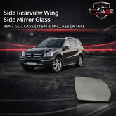 Side Rearview Wing Side Mirror Glass Left 1648105119 & Right 1648105219 Compatible With MERCEDES-BENZ GL-CLASS (X164) & M-CLASS (W164)