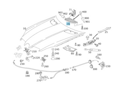 Hood Air Vent Grille Cover Set Left 1718800385 & Right 1718800485 Compatible with MERCEDES BENZ SLK-CLASS W171