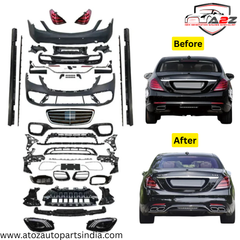 Complete Convertion Body Kit Compatible With Mercedes Benz S Class W222 (2014-2017)Upgrade Το Mercedes Benz S Class W222 Lci 2018+ Lci Amg S63 (Shipping Cost Not Included In Price)