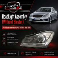 Headlight Headlamp Left A2048204339 & Right A2048204439 (Without Blaster) Compatible With MERCEDES-BENZ C-CLASS (W204) 2011-2014