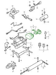 Front Right Air Suspension Shock Absorber Strut 95835804010 Compatible With PORSCHE CAYENNE (92A) & VW TOUAREG (7P5, 7P6)