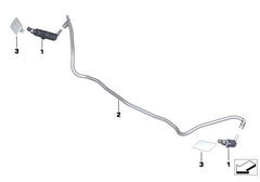 Headlight Washer Sprayer Actuator Nozzle Compatible With BMW X1 E84 Headlight Washer Sprayer Actuator Nozzle 61672990155