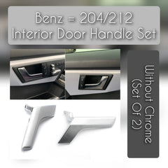 Inner Door Handle Without Chrome (Set of 2) Compatible With MERCEDES BENZ C-CLASS W204