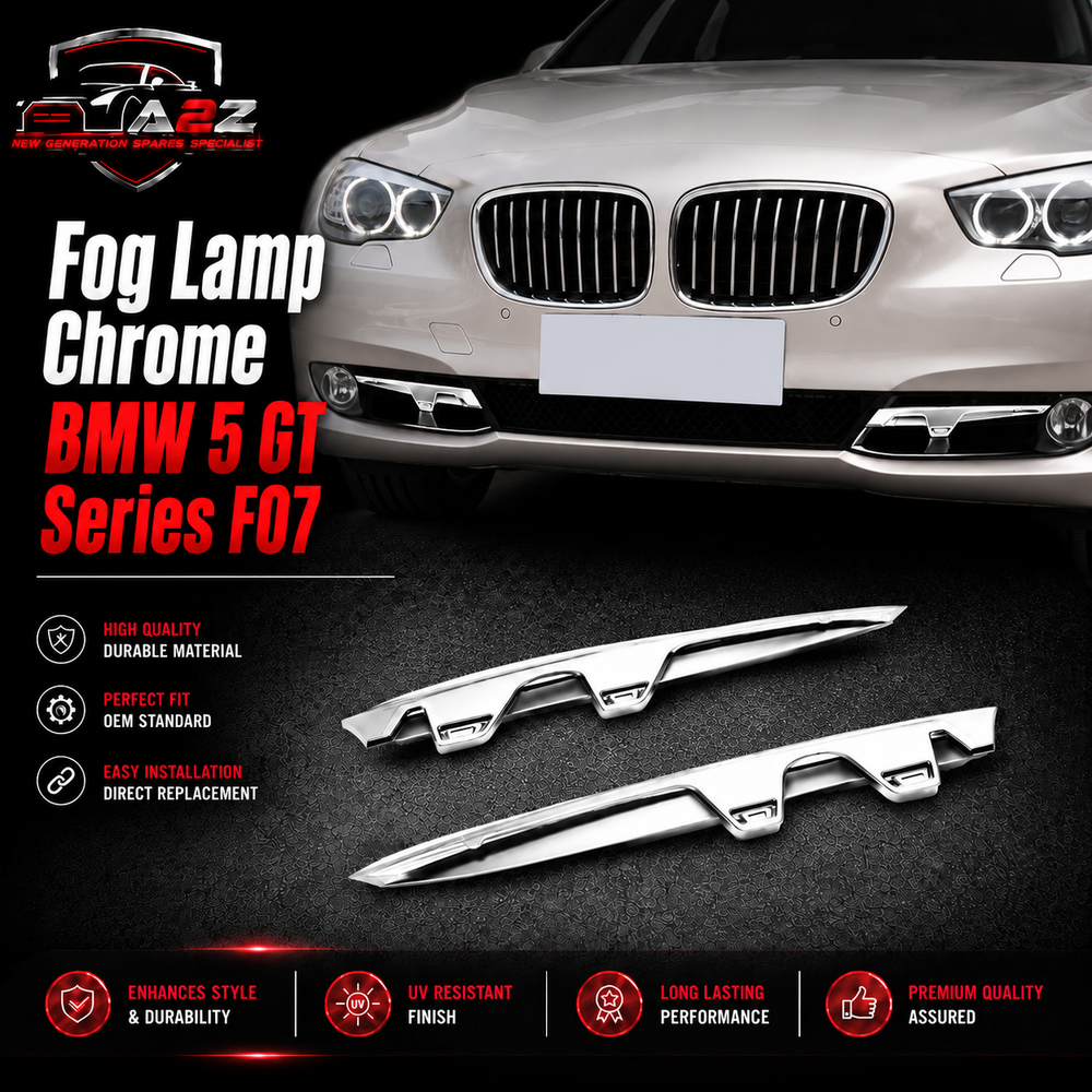 Fog Lamp Chrome Left 51117172370 & Right 51117172369 Compatible With BMW 5 GT Series F07