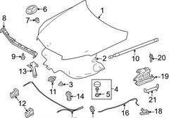 Bonnet Hood Spring Set Left 2048800127 & Right 2048800227 Compatible with MERCEEDES BENZ C-CLASS W204 & E-CLASS W212
