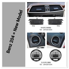 Black Ac Vent Grille Left 2048306254 -1 & Right 2048306254 -1 Compatible With MERCEDES BENZ C-CLASS W204 2007-2011