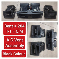 Center Ac Vent Grille Assembly Compatible With MERCEDES BENZ C-CLASS W204 2007-2011