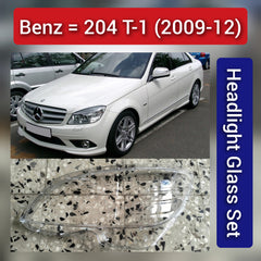 Front Headlight Glass Compatible with Benz=204 T-1 -2009-12 Headlight Shade Lamp Shade Lens