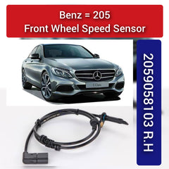 Front Left ABS Wheel Speed Sensor 2059058103 A2059058103 Compatible With MERCEDES-BENZ C-CLASS W205
