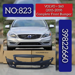 Front Bumper 39822660 & 39834053 Compatible With VOLVO S60 (2015-2019)