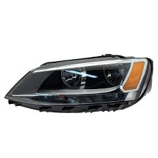 Headlight Headlamp Left Headlight Headlamp Left 5C7941005 & Right 5C7941006 (Without Blaster) Compatible With Volkswagen Jetta MK6 (LED)