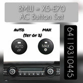 Control Knob Repair Kit Cover 64119310445 (Set of 2) Compatible with BMW X5 (E70) & X6 (E71, E72)