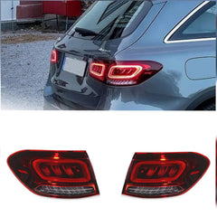 Tail Light Rear Lamp Compatible With MERCEDES-BENZ GLC- X253 2020-2021 Tail Light Rear Lamp Left 2539065102 & Right 2539065202