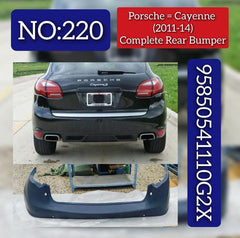 Rear Bumper 95850541110G2X Compatible With PORSCHE CAYENNE